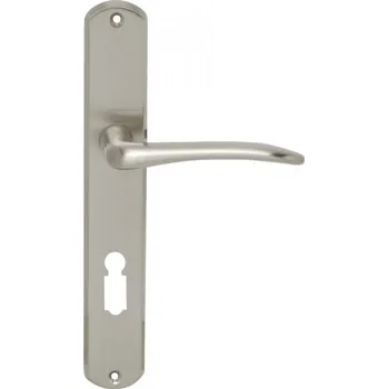 Dveřní kování Eurolaton 5005 štítové kování Povrch: matný nikl, Rozteč: 72, Varianty: PZ/RE - klika koule pravá