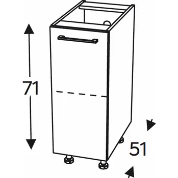 Kuchyňská skříňka Kuchyňská skříňka Mono M D60.1