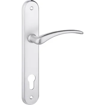 Dveřní kování ALEX ALX 1 klika stříbrná WC 72mm