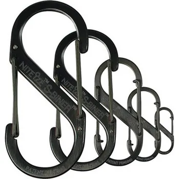 Víceúčelová karabina Nite Ize S-Biner černá Velikost: vel.1 (1ks) Nite Ize S-Biner černá