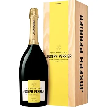 Víno Champagne Joseph Perrier Cuvée Royal Brut NV 3l "Jéroboam"+ dřevěný dárkový box