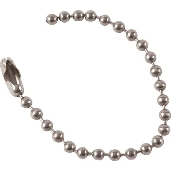 Řetízek BEADED LINK CHAIN L114MM NICKEL PK100