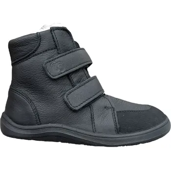 Dívčí zimní obuv Barefoot dětské zimní boty Baby Bare FEBO WINTER Black Asfaltico Velikosti obuvi: 29