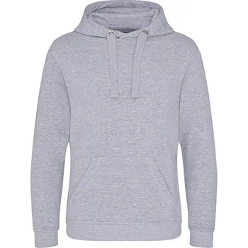 Pánská mikina Vysokogramážová unisex mikina klokanka Just Hoods s kapucí 330 g/m Barva: šedá melír, Velikost: L JH101