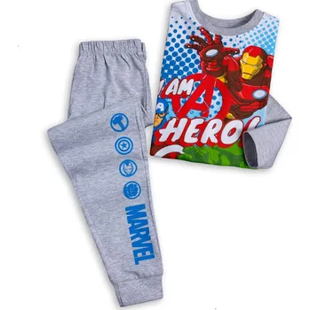 Chlapecké pyžamo AVENGERS Chlapecké pyžamo AVENGERS I AM HERO šedé 110