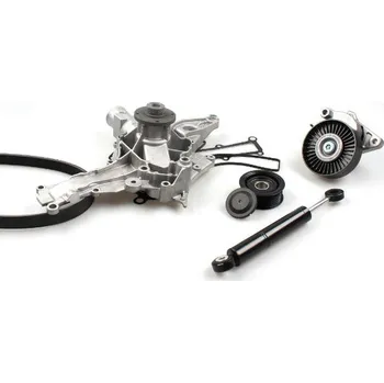 Vodní pumpa + klinový żebrový řemen HEPU PK01481