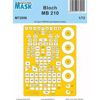 Plastikový model Special hobby 1/72 Mask for Bloch MB 210 (SP.HOBBY)