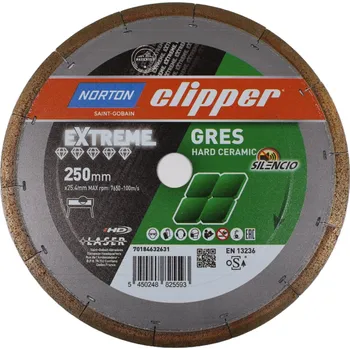 Řezný kotouč NORTON CLIPPER EXTREME GRES SILENCIO 250x25,4