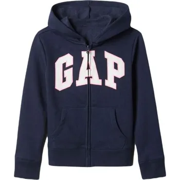 Dívčí mikina Dívčí mikina GAP FULLZIP LOGO S Tmavě modrá, Bílá, Růžová