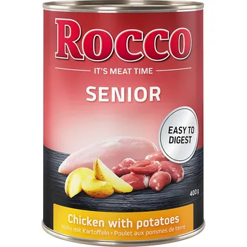 Krmivo pro psa 6x400g Rocco Senior - kuřecí & brambory