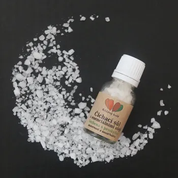 Koupelová sůl Růžový květ Čichací sůl Verbena s pryskyřicí - pozornost a soustředění