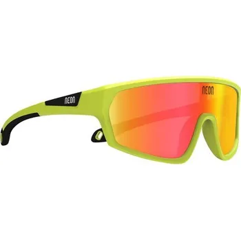 Cyklistická přilba Juniorské cyklistické brýle NEON RAPTOR, rámeček YELLOW FLUO, skla MIRROR RED CAT 3