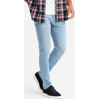 Pánské džíny Pánské džínové kalhoty na míru SLIM FIT s elastanem - modré