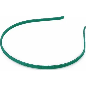 Čelenka Saténová čelenka do vlasů zelená TMAVÁ