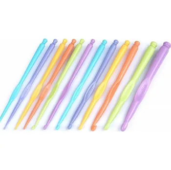 Textilie Háček na háčkování vel. 2,5 náhodná barva 1ks