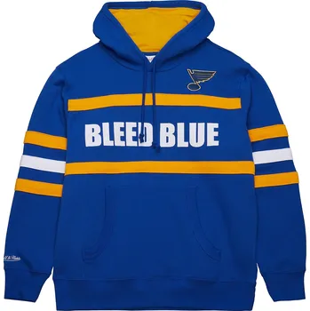 Pánská mikina Mitchell & Ness Pánská mikina St. Louis Blues NHL Head Coach Hoodie Current Logo Velikost: L