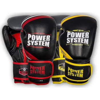 Boxerské rukavice PowerSystem boxerské rukavice CHALLENGER yellow 16 OZ
