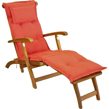 Podsedák Zahradní podsedák na lehátko v cihlové barvě 48x175 cm Bristol – Sun Garden ID_1665606