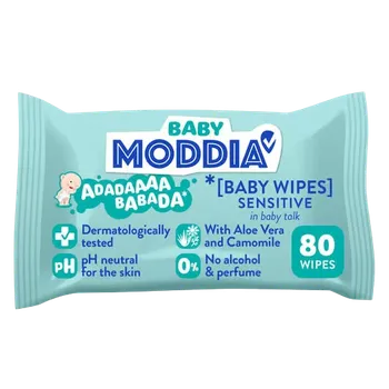Dětský vlhčený ubrousek MODDIA BABY Dětské vlhčené ubrousky Sensitive 80 ks
