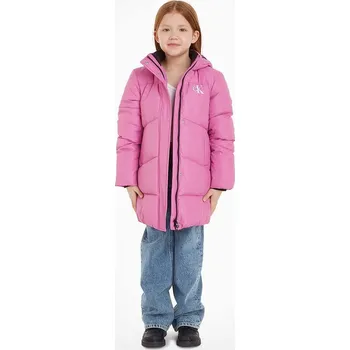Dívčí oblečení Dětská bunda Calvin Klein Jeans IG0IG02059.9BYX fialová 40X, vel. 164