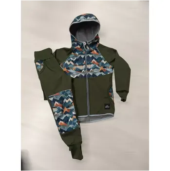 Bunda a kalhoty s BERÁNKEM ( více možných barev) (Khaki+ hory )