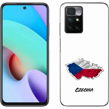 Pouzdro na mobilní telefon Gelový kryt mmCase na Xiaomi Redmi 10/Redmi 10 (2022) - Czechia bílé pozadí