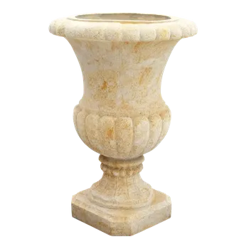 Zahradní dekorace Elegantní zahradní váza z umělého pískovce 64kg
