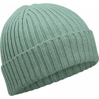Čepice Beechfield Dětská čepice z organické bavlny ze žebrovaného úpletu Barva: zelená pastelová CB341B