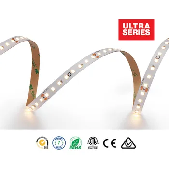 LED páska Ledshopik LED pásek ULTRA 2835 EPISTAR | 112LED | 14,4W | 24V | IP20 | 10MM | 175lm/W | 7 let záruka | - TEPLÁ BÍLÁ - 3000K