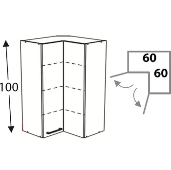 Kuchyňská skříňka Kuchyňská skříňka Mono M WRP60/100