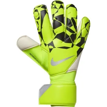 Brankářské rukavice Pánské brankářské rukavice Nike VAPOR GRIP 9 Světle zelená, Černá, Stříbrná