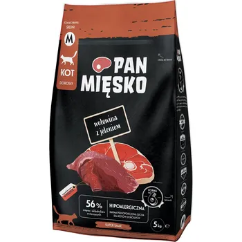 Krmivo pro kočku 5kg Pan Mięsko Cat hovězí a jelení Medium granule pro kočky