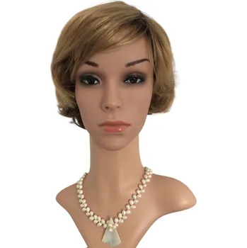 Paruka Wigorous Sindy -krátká blond paruka s ofinou