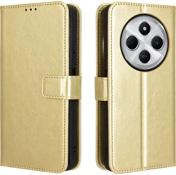 Pouzdro na mobilní telefon Crazy knížkové pouzdro na Xiaomi Redmi 14C/Poco C75 - zlaté