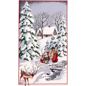 Utěrka VÁNOČNÍ UTĚRKA ZIMNÍ KOLEDA 42x70 CM
