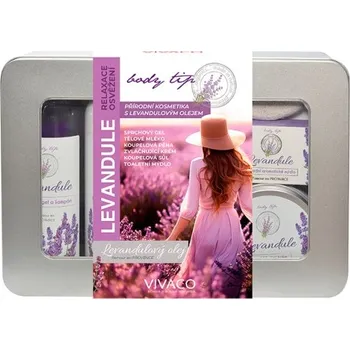 Kosmetická sada levandule-online.cz Luxusní dárkové balení kosmetiky s levandulovým olejem a vůní levandule
