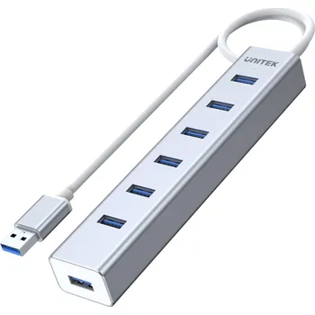 USB hub Unitek Y-3090 7x USB 3.0 hub s napájecím zdrojem