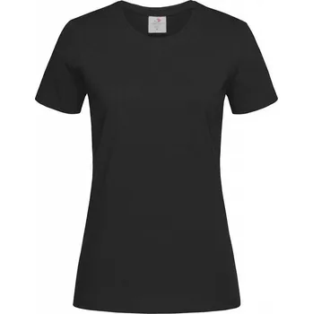 Dámské tričko Stedman Klasické dámské tričko Stedman na tělo s certifikací Vegan Barva: Černá, Velikost: M