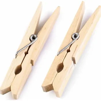 Dřevěné kolíčky na prádlo 10x74 mm 24KS