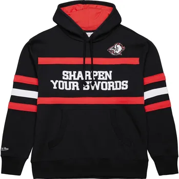 Pánská mikina Mitchell & Ness Pánská mikina Buffalo Sabres NHL Head Coach Hoodie Current Logo Velikost: 2XL