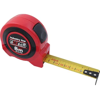 metr 4CZech Svinovací metr 3m/19mm, 1x brzda, nylon, oboustranný - 4CZ-SM1-0319