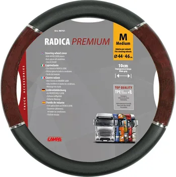 Potah na volant Potah na volant 44-46 cm hnědo-černý