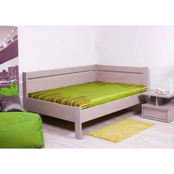 Postel HP-Nábytek Dvoulůžko Tina rohová BUK ROZMĚR: 160 x 210 cm - ATYP