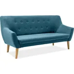 Petrolejová 3místná pohovka AMBER Linea 12