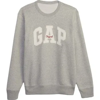 Pánská mikina Pánská mikina GAP CREWNECK LOGO XXL Šedá, Bílá, Červená