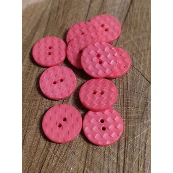 Knoflík Knoflík proplétaný barva lososová