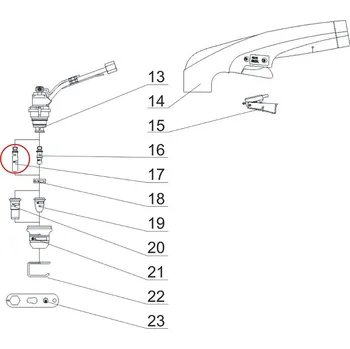 plazmová řezačka Elektroda dlouhá pro hořák ABICUT 45