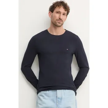 Tričko s dlouhým rukávem Tommy Hilfiger MW0MW10804 námořnická modř 59B, vel. S