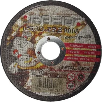 Kotouč řezný na kov, nerez, 125x1x22,2mm RAPID M08249