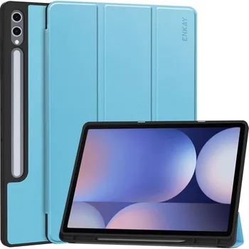 Příslušenství pro tablet ENKAY 93097 ENKAY LEATHER Zaklápěcí obal pro Samsung Galaxy Tab S10+ světle modrý